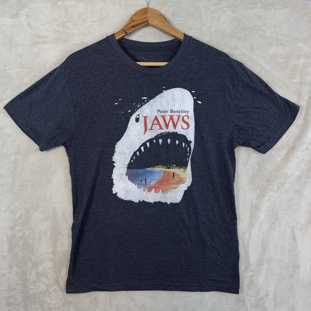 Out Of Print Peter Benchley Jaws Men's T Shirt Medium Great White Shark Horror